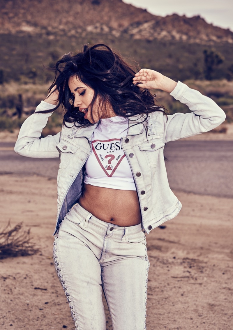 Camila Cabello rocks denim in Guess Jeans' fall-winter 2017 campaign
