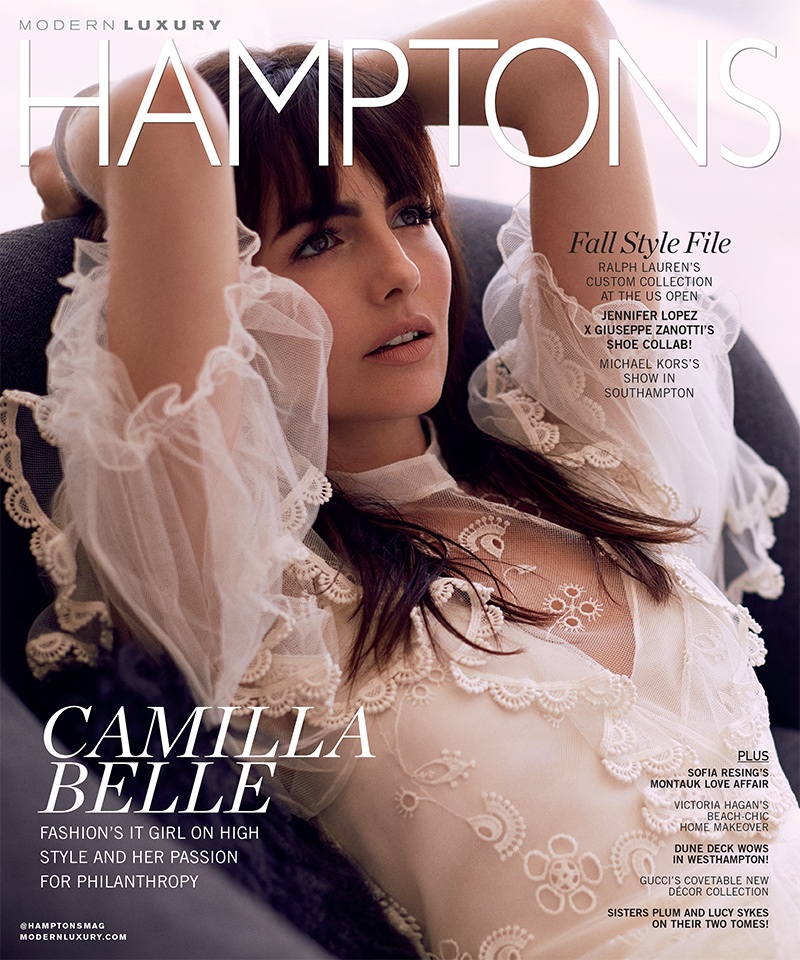 Camilla Belle on Hamptons Magazine Labor Day 2017 Cover