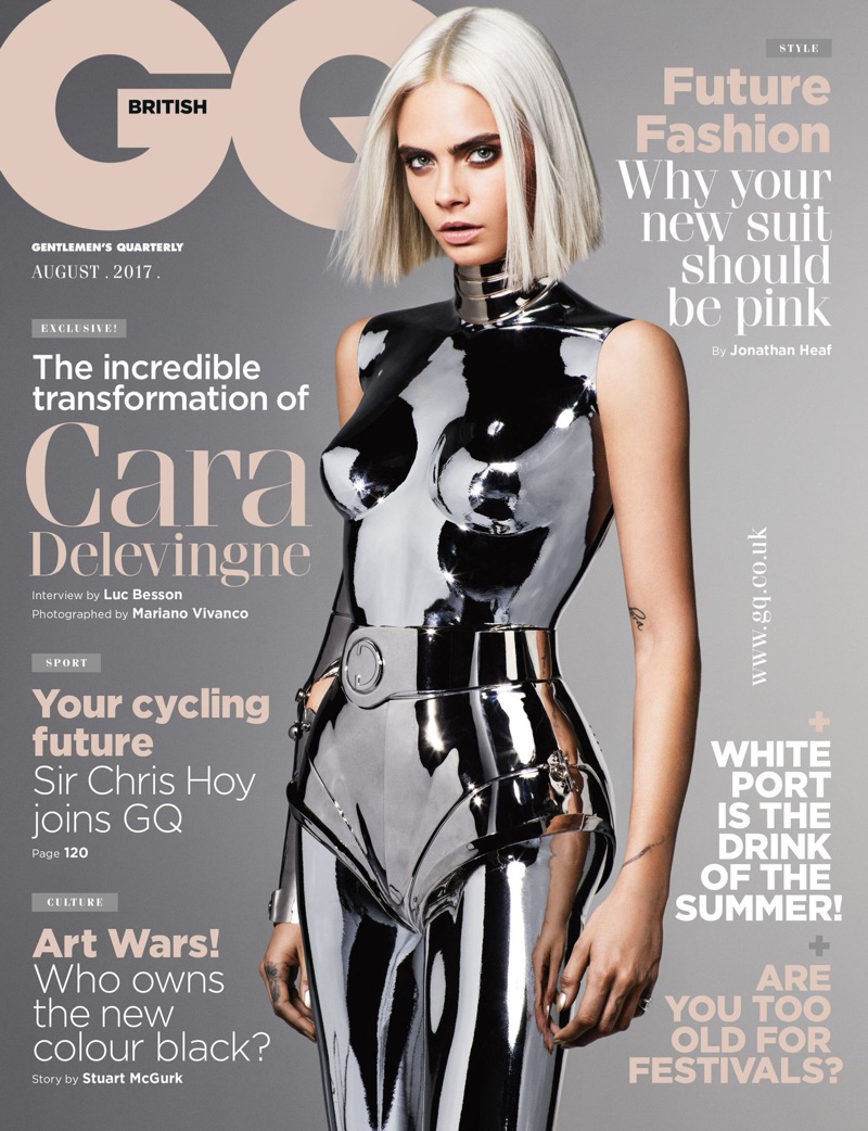 Cara Delevingne on GQ UK August 2017 Cover