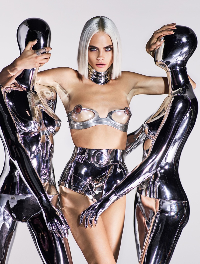 Cara Delevingne Poses in Sexy Futuristic Looks for GQ UK | Fashion Gone  Rogue
