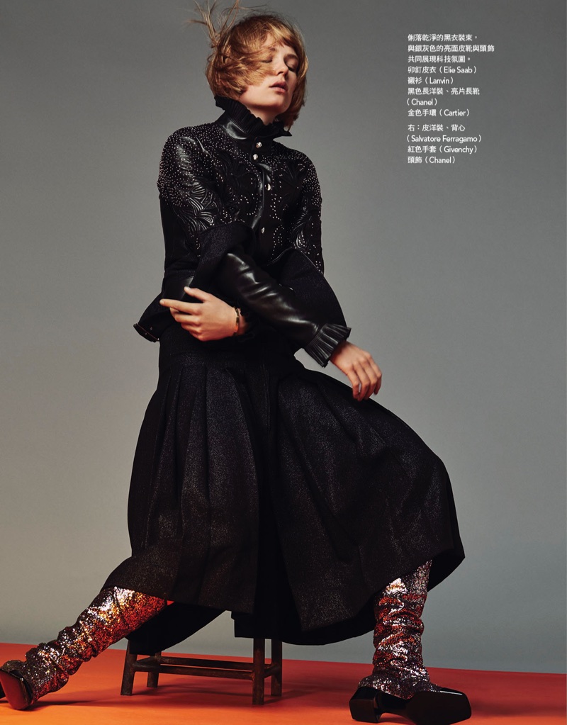 Caroline Brasch Nielsen Wears Fashion Forward Looks in Vogue Taiwan