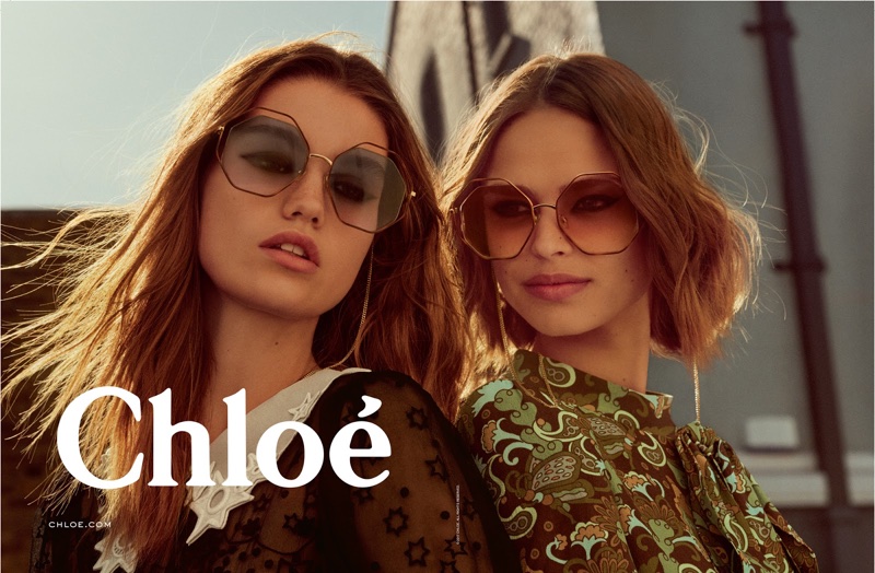 Luna Bijl and Birgit Kos star in Chloe's fall-winter 2017 campaign