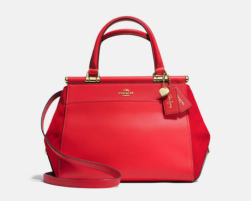 Coach x Selena Gomez Selena Grace Bag in Red $395