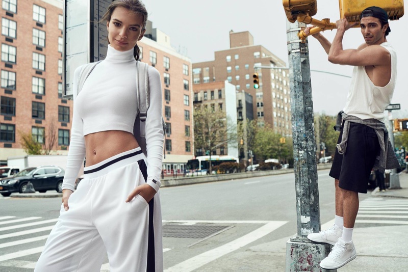 Emily Ratajkowski channels sporty vibes in DKNY's fall-winter 2017 campaign