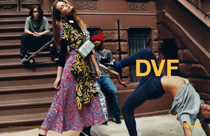 New York streets take the spotlight in Diane von Furstenberg's fall-winter 2017 campaign