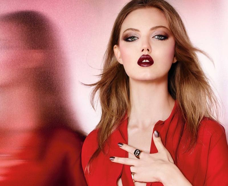 Lindsey Wixson for Dior Metallics Fall 2017 Makeup Campaign