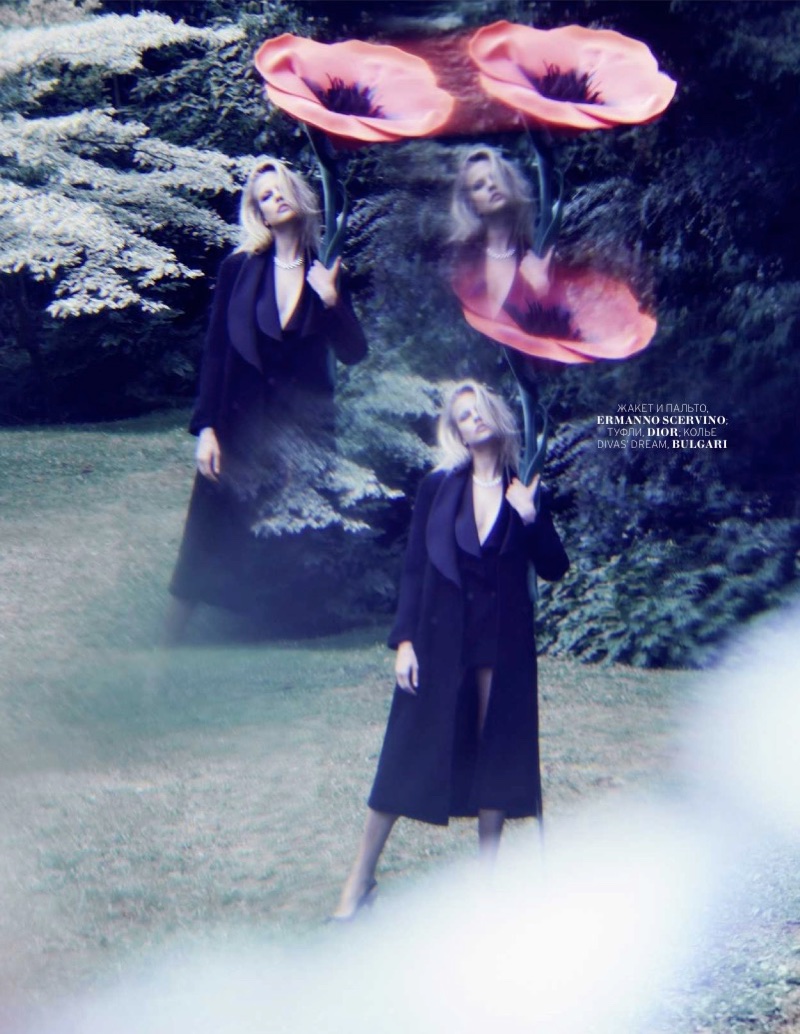 Elisabeth Erm Gets Lost in Wonderland for Marie Claire Russia