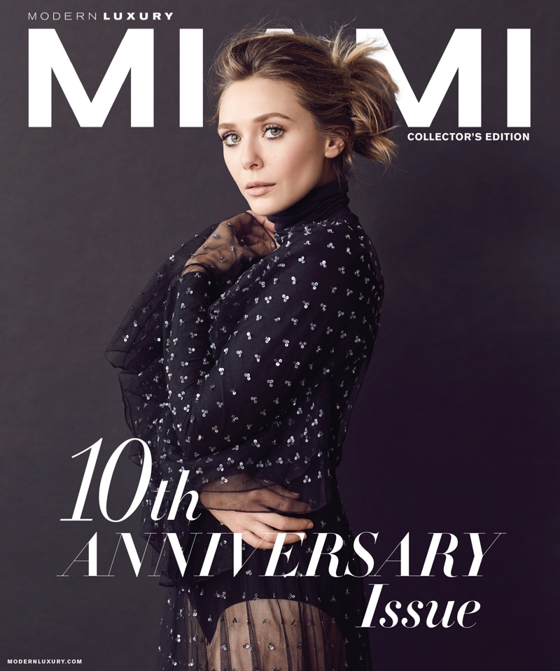 Elizabeth Olsen on Modern Luxury Miami September 2017 Cover
