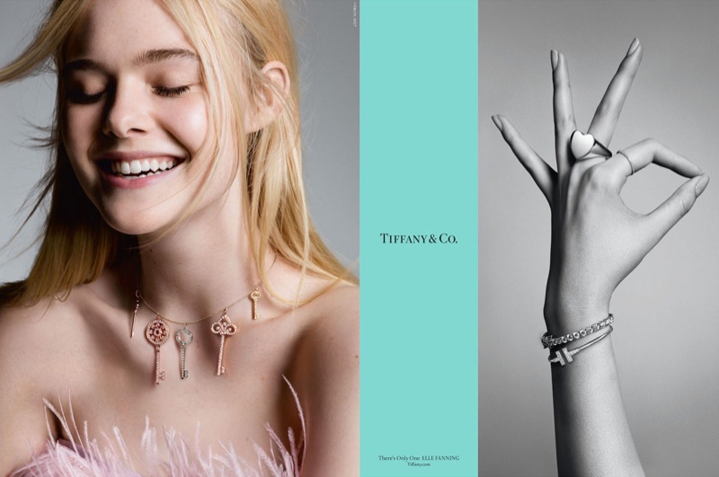 Elle Fanning is all smiles in Tiffany & Co. fall-winter 2017 campaign