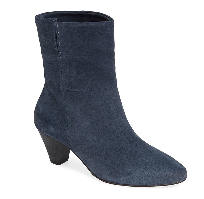 Free People Adella Heel Bootie in Blue $168