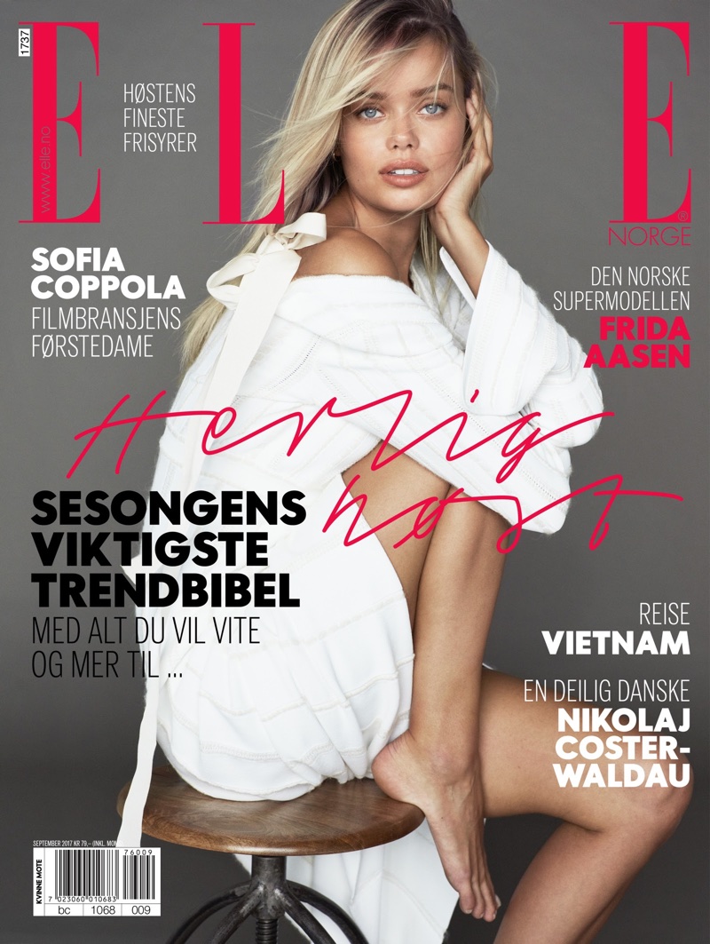 Frida Aasen Poses in New Season Trends for ELLE Norway