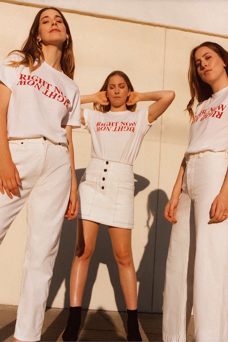 HAIM Right Now Tee $30.00