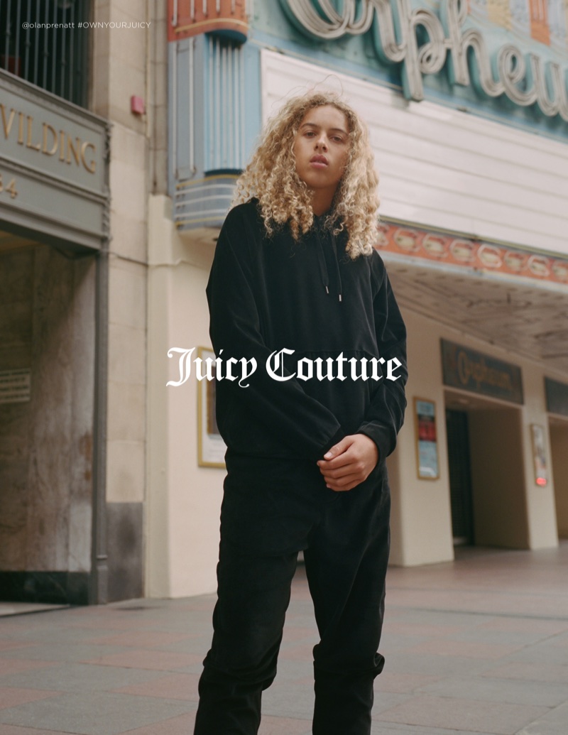 Olan Prenatt stars in Juicy Couture’s fall-winter 2017 campaign