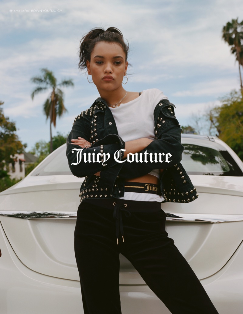 Lameka Fox stars in Juicy Couture's fall-winter 2017 campaign