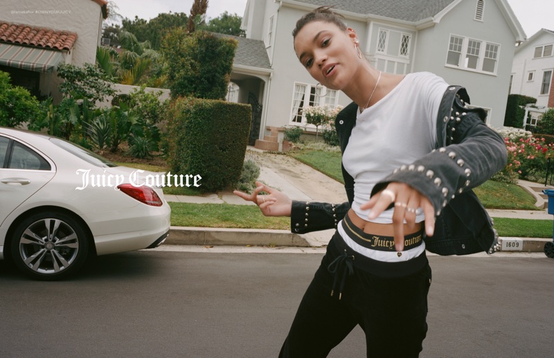 Juicy Couture features its signature track suit in fall-winter 2017 campaign