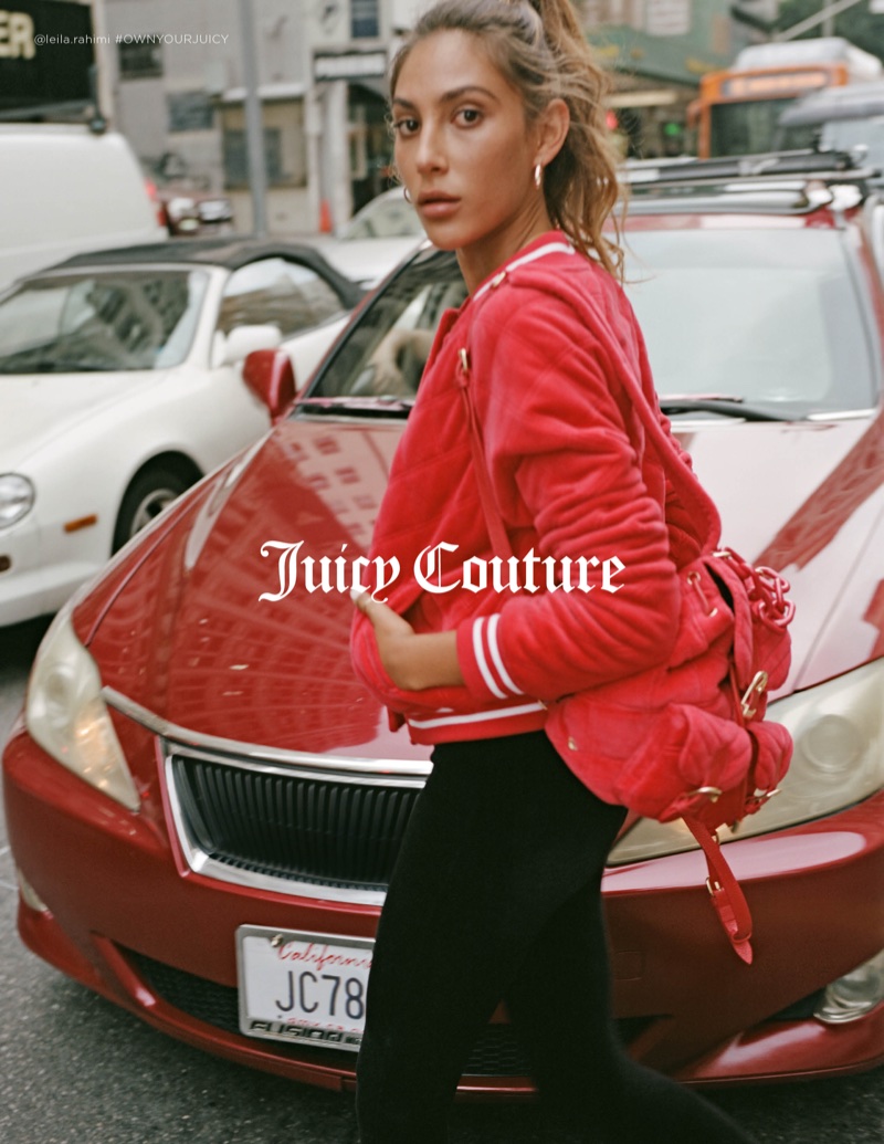 Leila Rahimi stars in Juicy Couture's fall-winter 2017 campaign