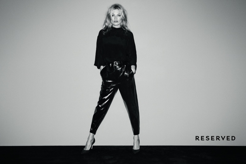 Daniel Jackson photographs Kate Moss for Reserved's fall-winter 2017 campaign