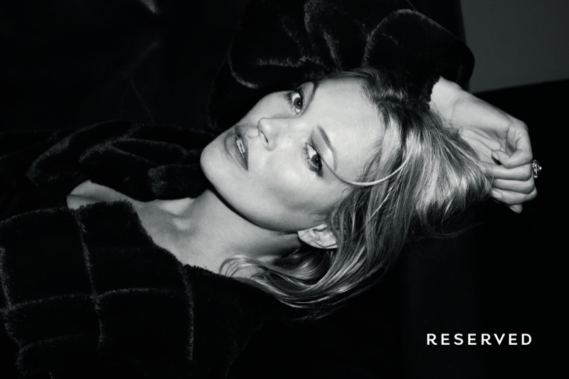 Supermodel Kate Moss fronts Reserved's fall-winter 2017 campaign