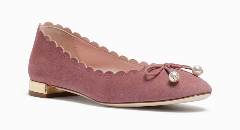 Kate Spade Murray Flats in Vintage Rose $298