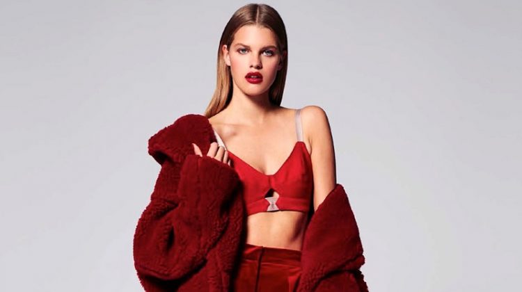 Kim Riekenberg Models Red-Hot Fashions in Marie Claire Indonesia