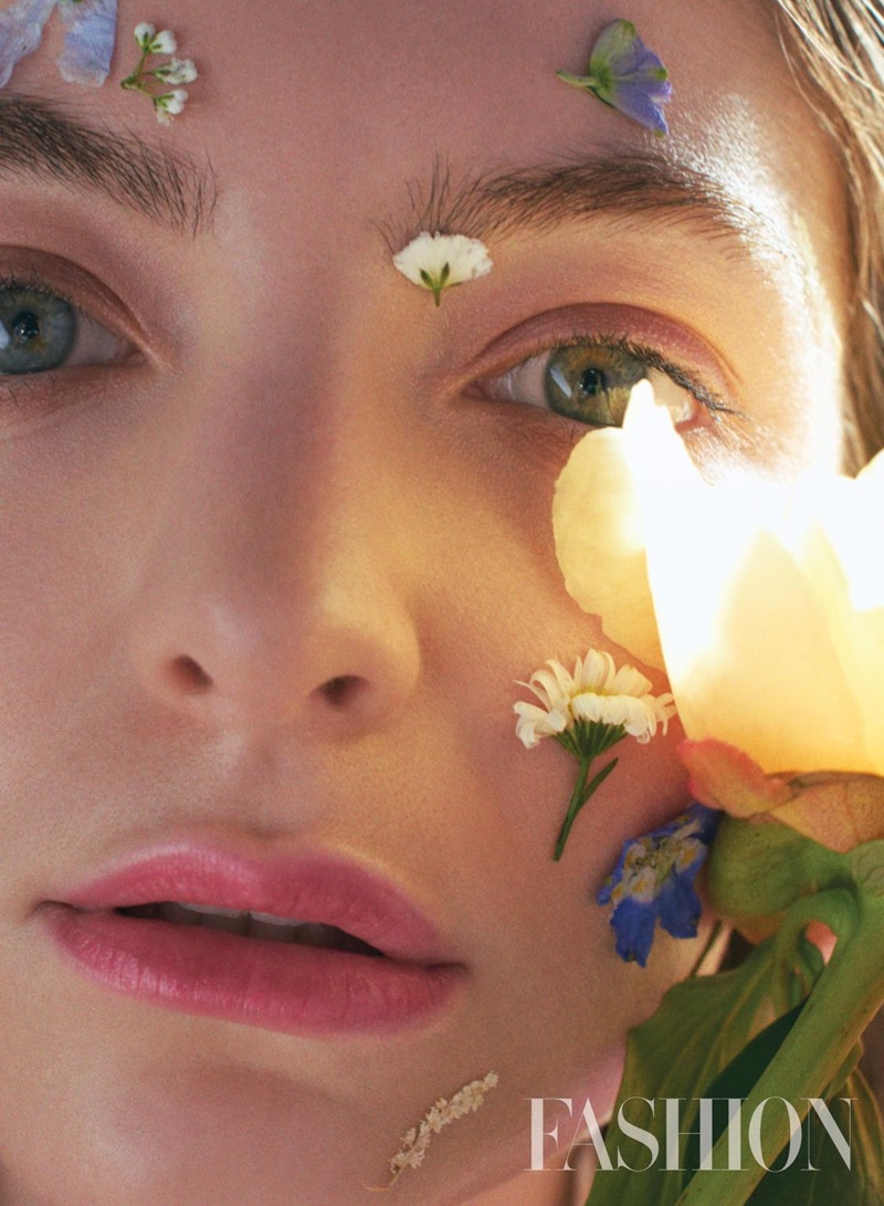 Lorde is a flower child in FASHION Magazine