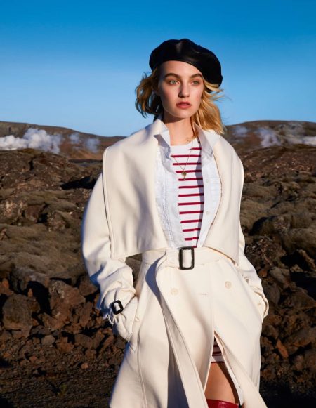 Maartje Verhoef Embraces Red & White Fashions for Harper's Bazaar Maartje Verhoef Embraces Red & White Fashions for Harper's Bazaar