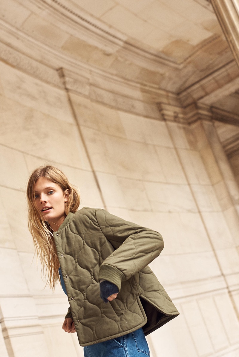 Madewell Quilted Military Jacket