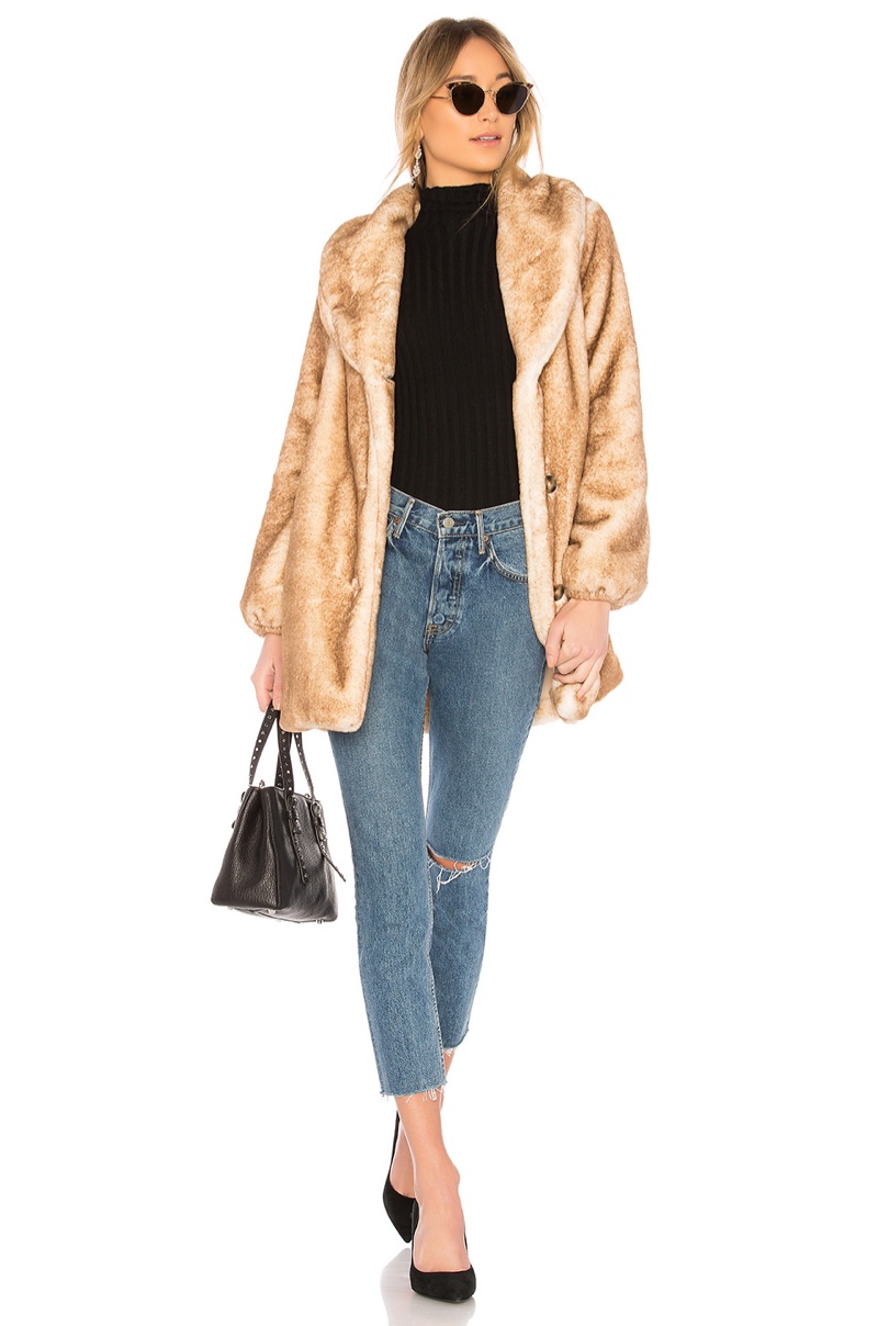 Majorelle Brinley Faux Fur Coat $258