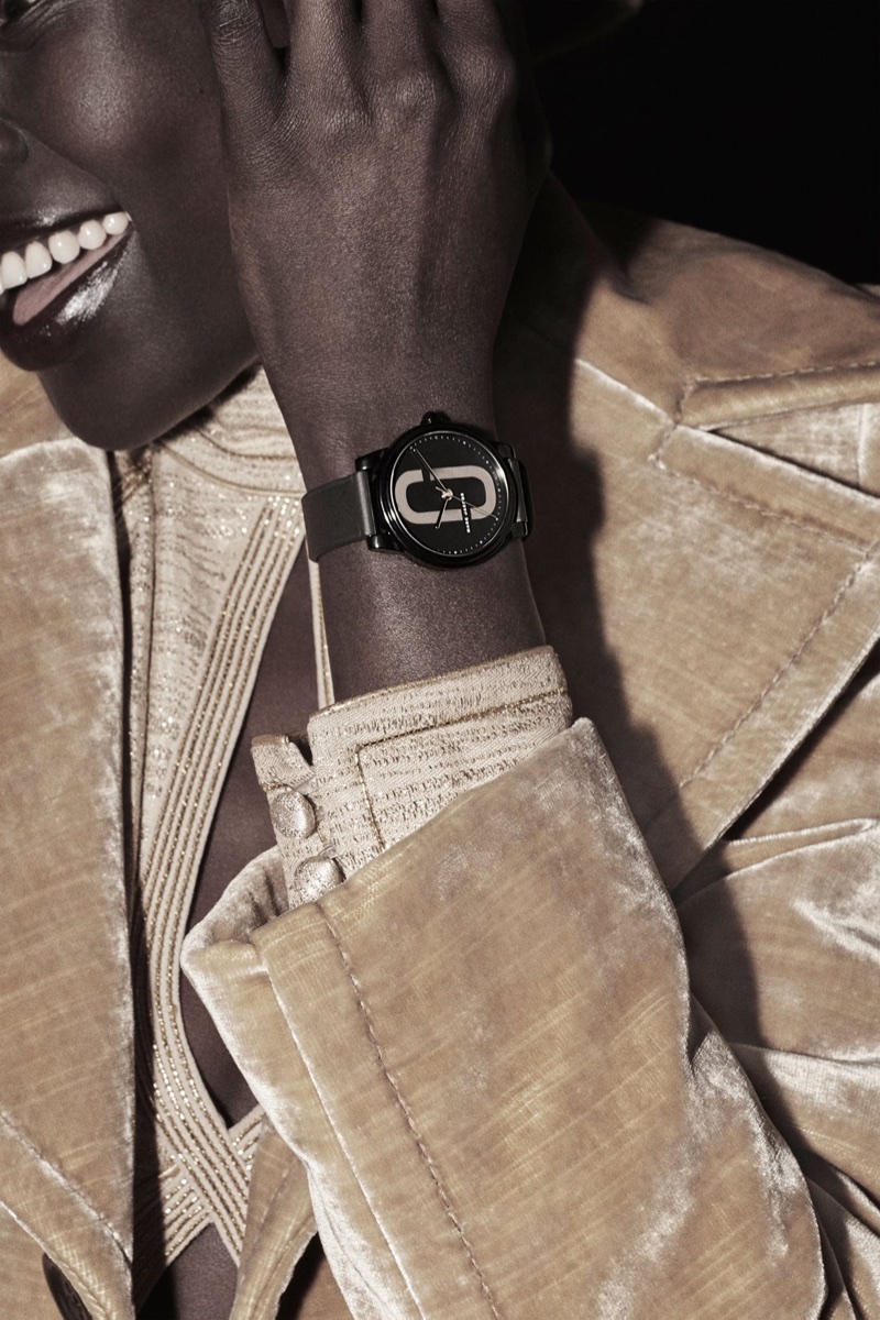 Alek Wek wears Corie watch in Marc Jacobs’ fall-winter 2017 campaign