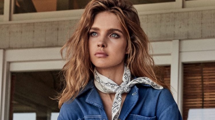Natalia Vodianova Models Fashion with A Western Flair in Vogue Russia