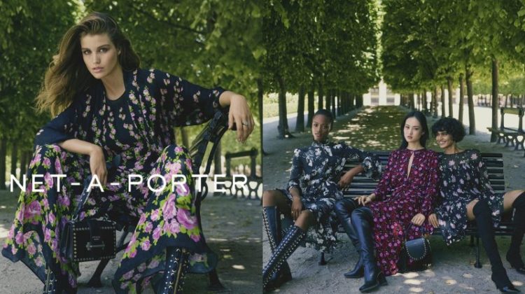 Net-a-Porter spotlights dark prints in fall-winter 2017 campaign