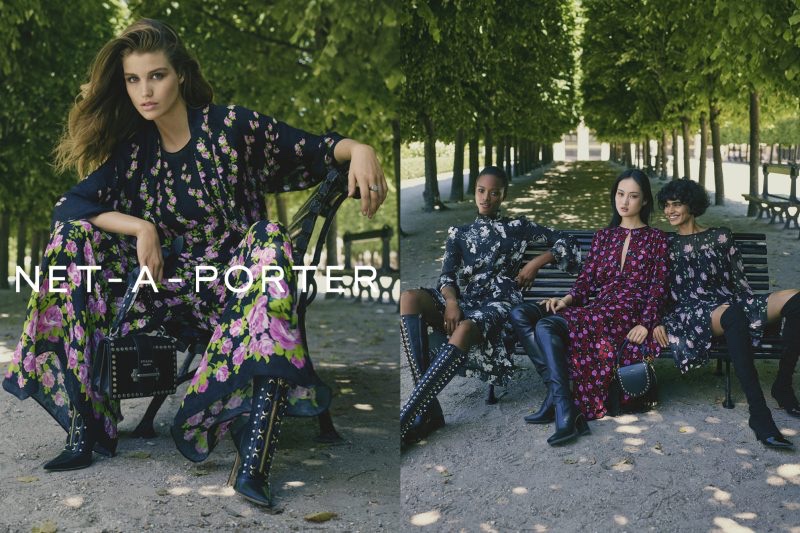 Net-a-Porter spotlights dark prints in fall-winter 2017 campaign