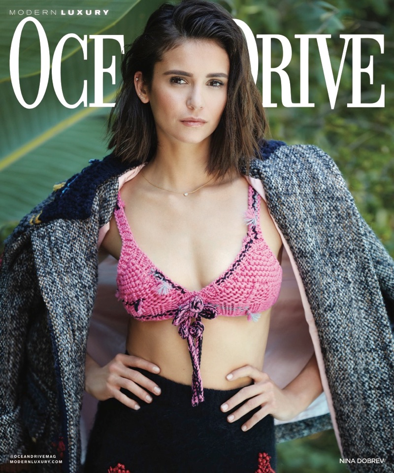 Nina Dobrev on Ocean Drive Magazine September 2017 Cover