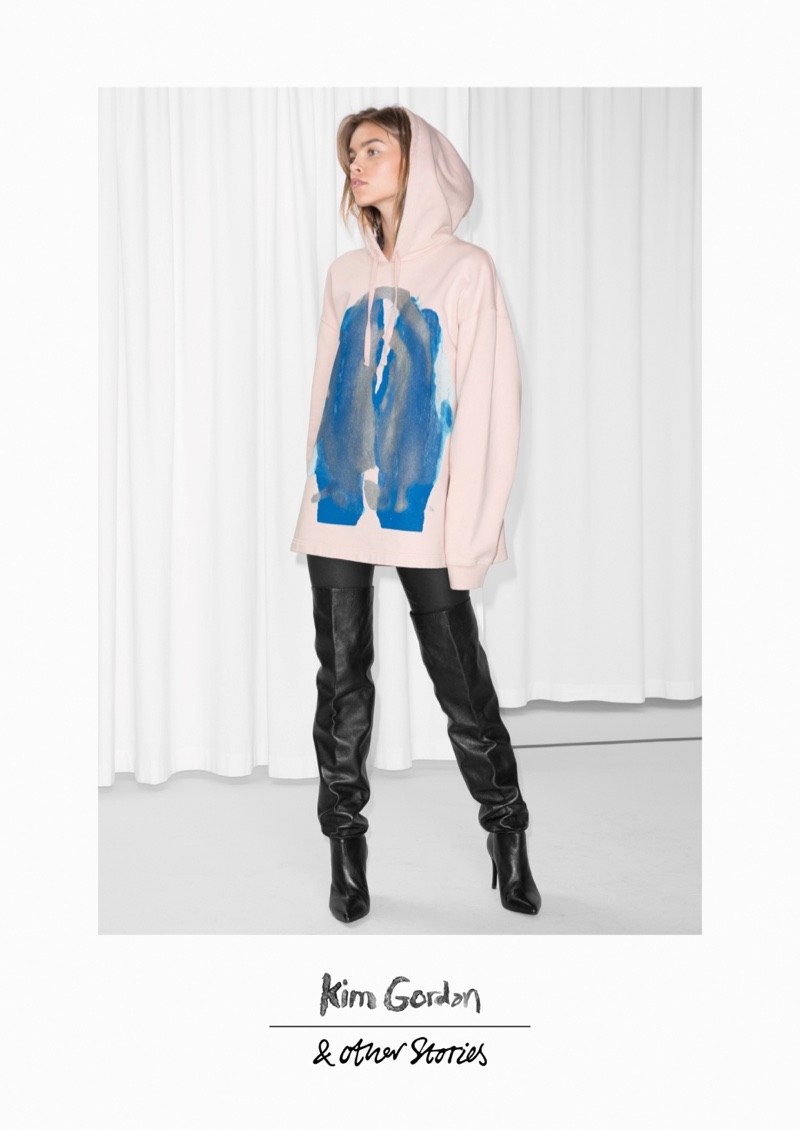 & Other Stories x Kim Gordon Abstract Oversized Hoodie $95