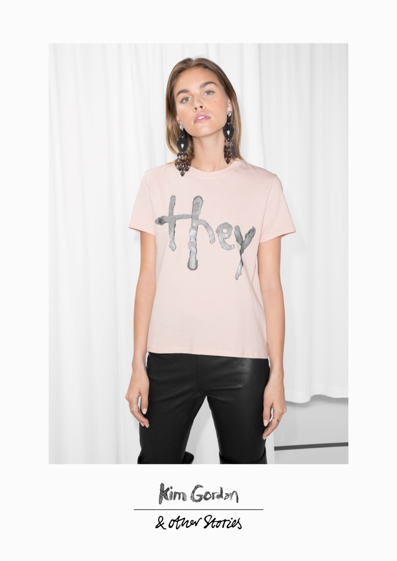 & Other Stories x Kim Gordon 'They' Organic Cotton Tee