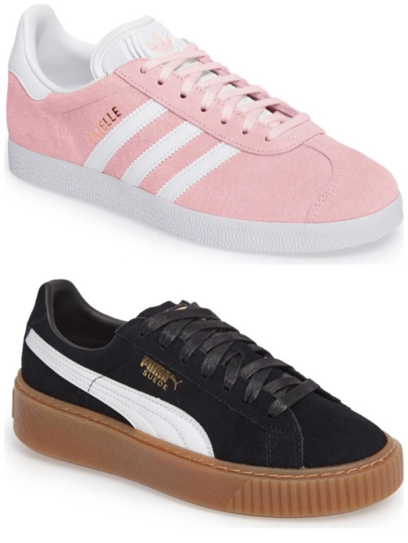 (Top) Adidas Sneakers (Bottom) Puma Sneakers