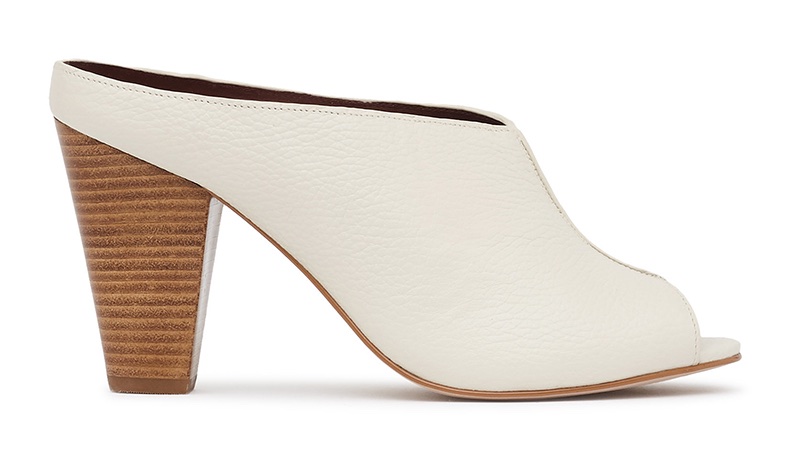 REISS Marcel Peep-Toe Block Heel Mules $305