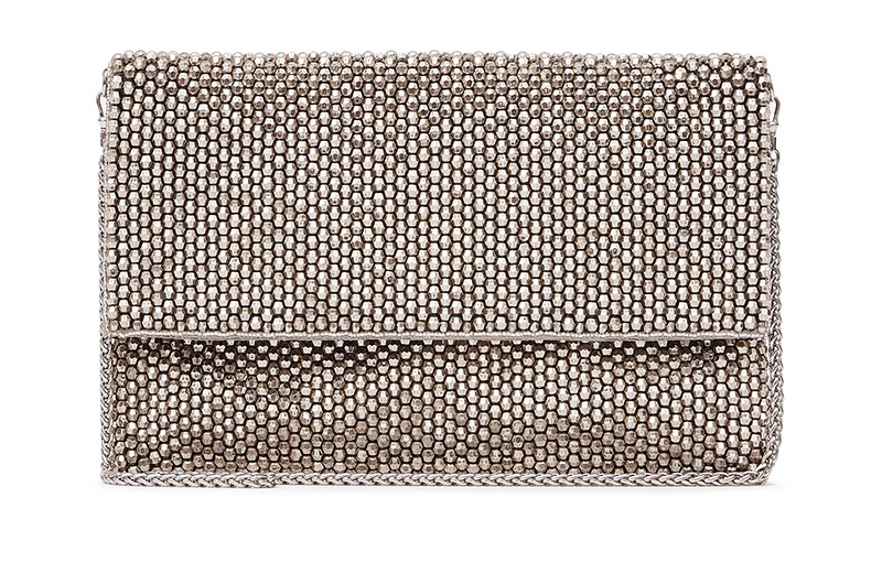 REISS Minty Embellished Foldover Bag $180