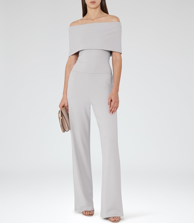 REISS Raffi Off-the-Shoulder Jumpsuit $330