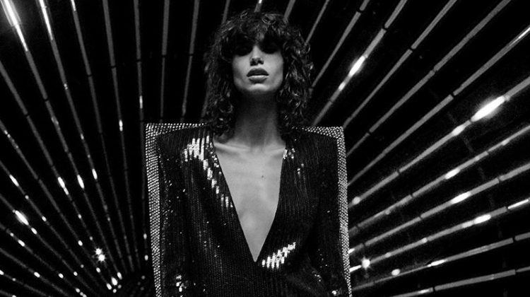 Mica Arganaraz stars in Saint Laurent's fall-winter 2017 campaign