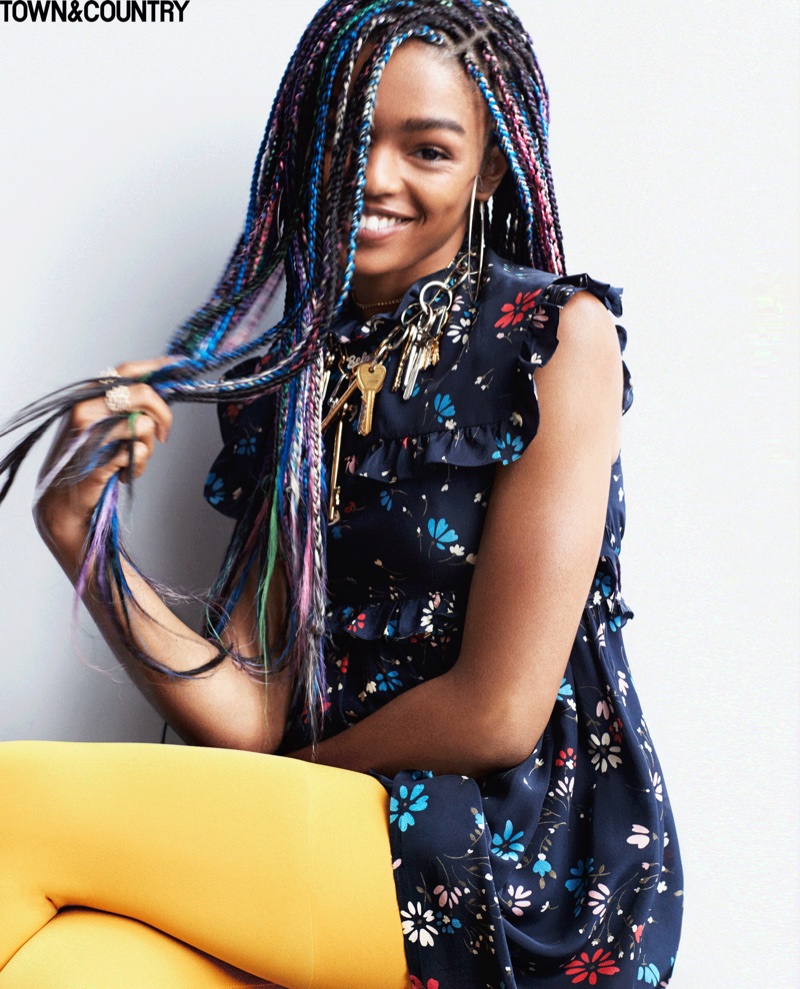 Selah Marley is all smiles in Town & Country Magazine