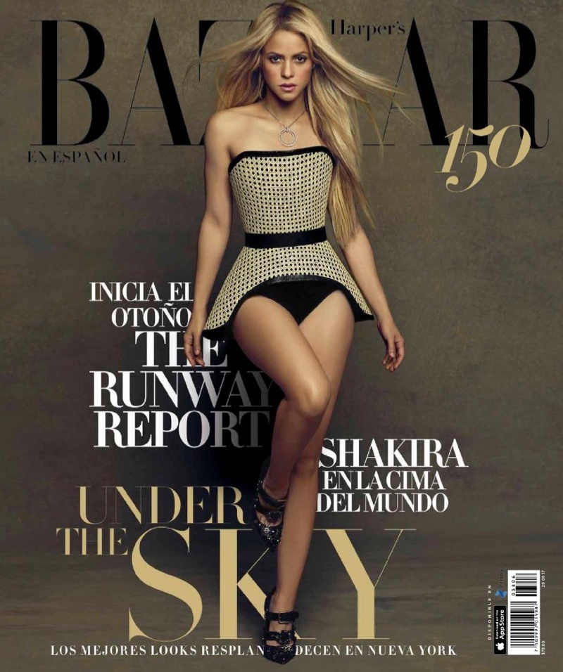 Shakira on Harper's Bazaar Mexico August 2017 Cover