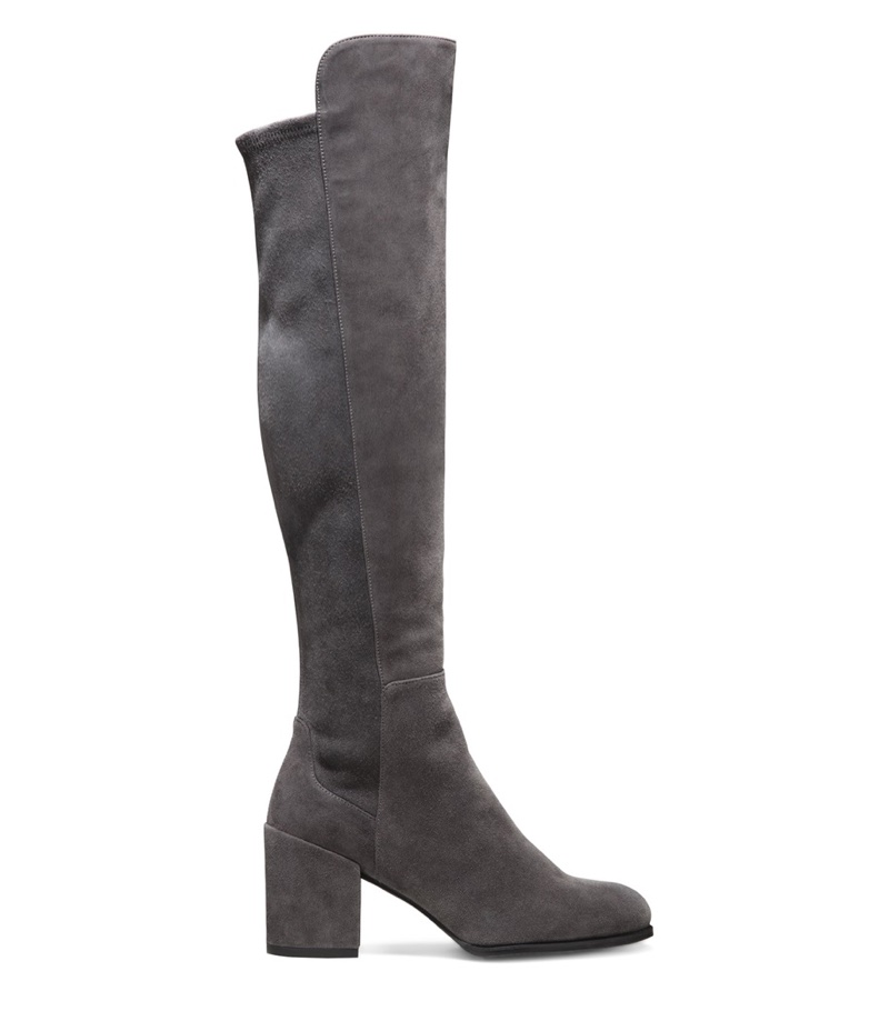 Stuart Weitzman ALLJACK Suede Boot in Gray $765