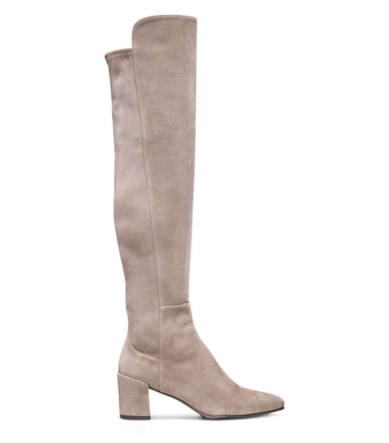 Stuart Weitzman ALLWAYHUNK Suede Boot in Taupe $765