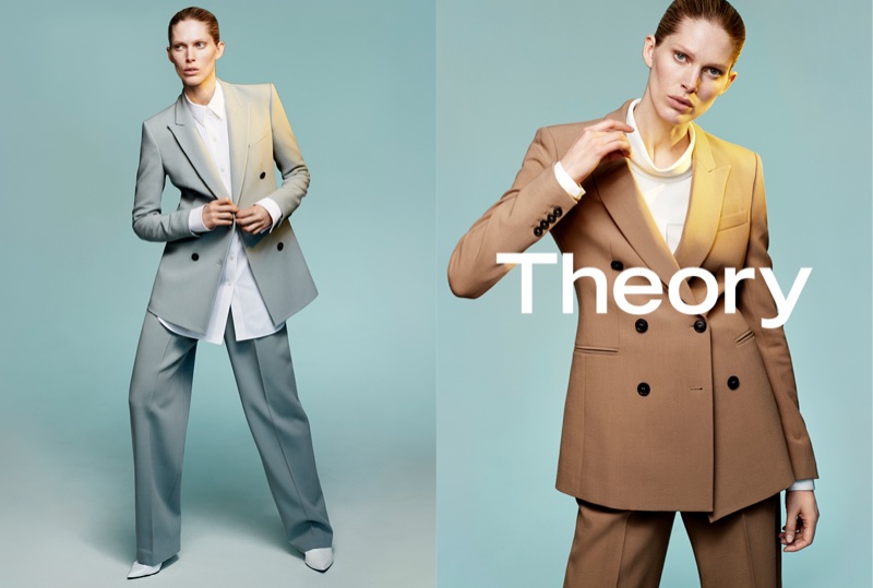 Iselin Steiro suits up in Theory's fall-winter 2017 campaign