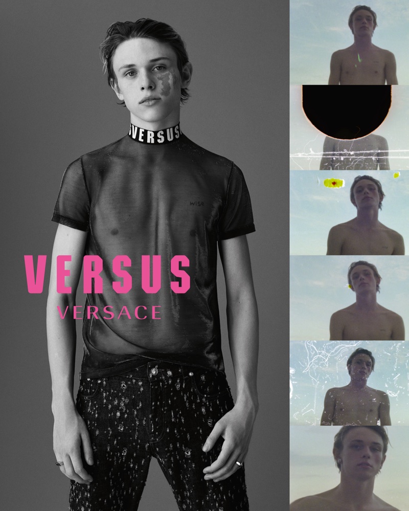 Judah Lang stars in Versus Versace's fall-winter 2017 campaign