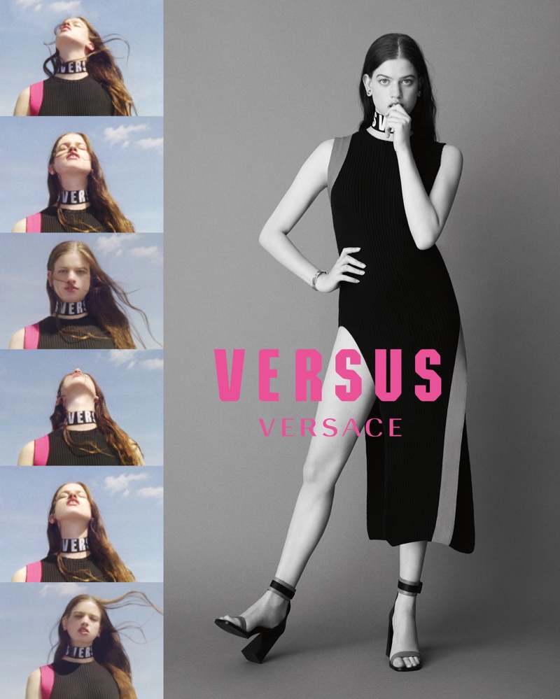 Lily McMenamy stars in Versus Versace's fall-winter 2017 campaign