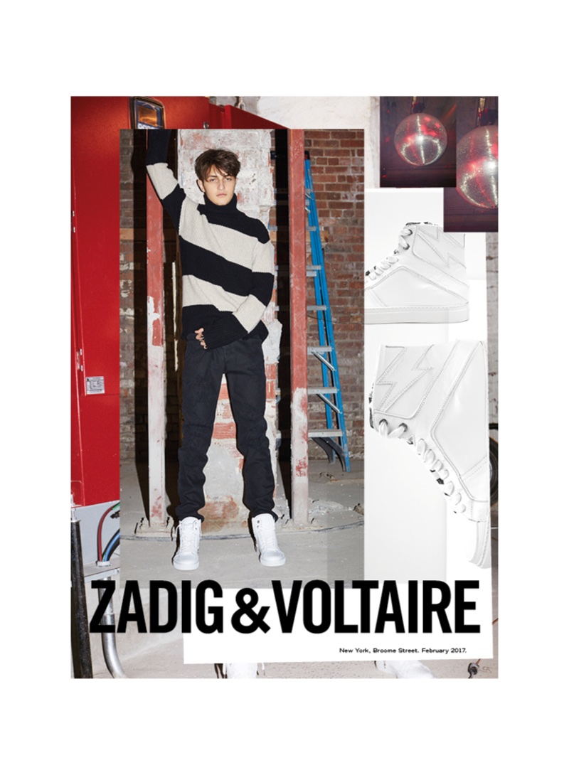 Anwar Hadid fronts Zadig & Voltaire's fall-winter 2017 campaign