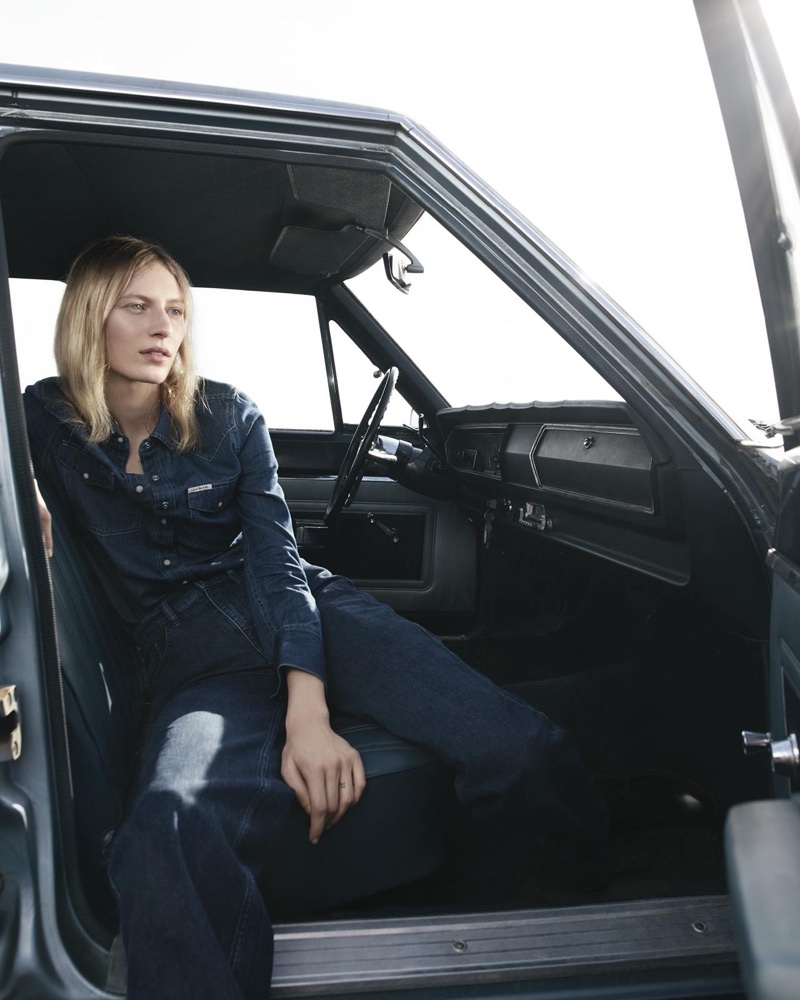 Julia Nobis stars in Calvin Klein Jeans' fall-winter 2017 campaign
