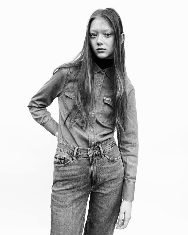 Calvin Klein Jeans unveils fall-winter 2017 campaign with Sara Grace Wallerstedt